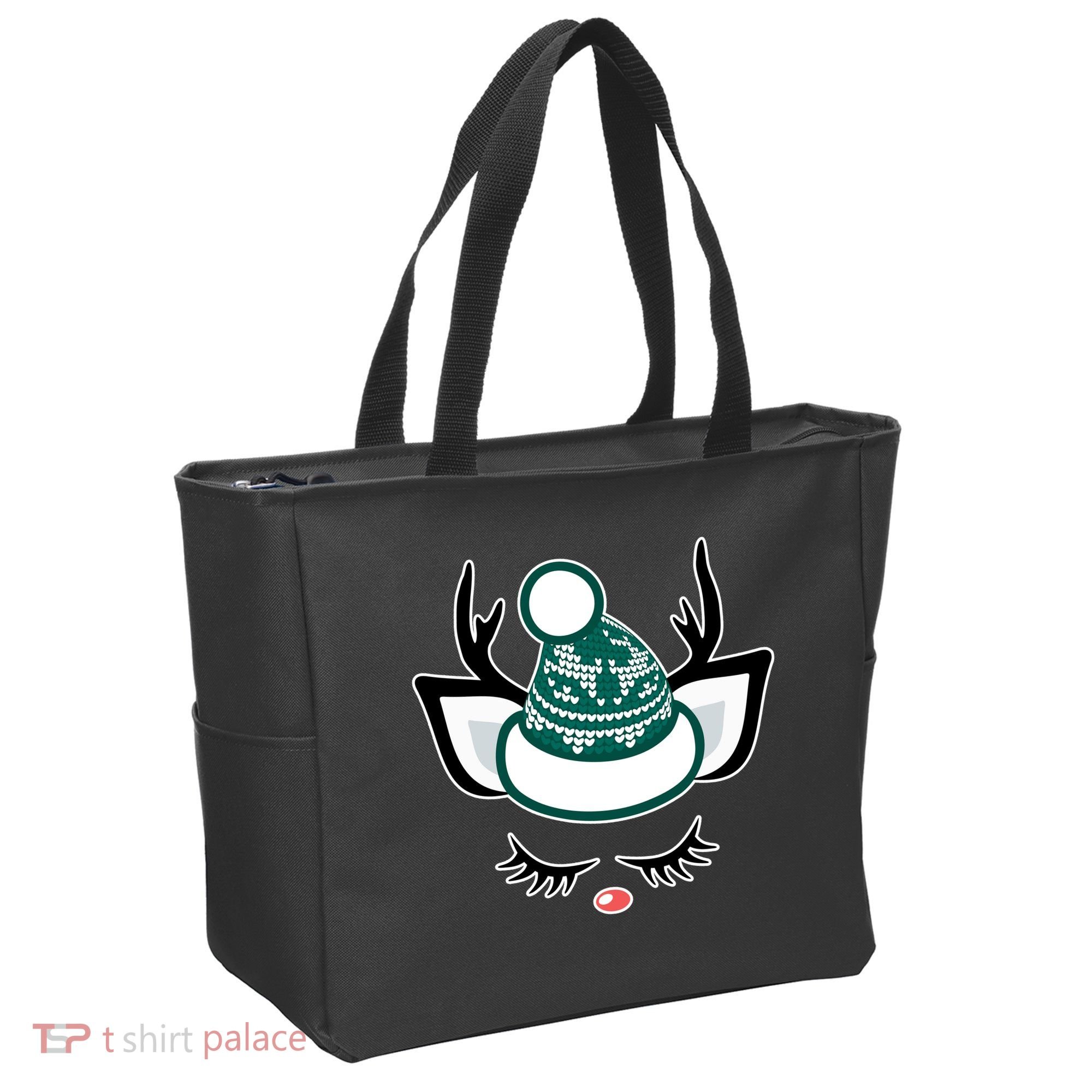 Christmas Unicorn Reindeer Tote Bag