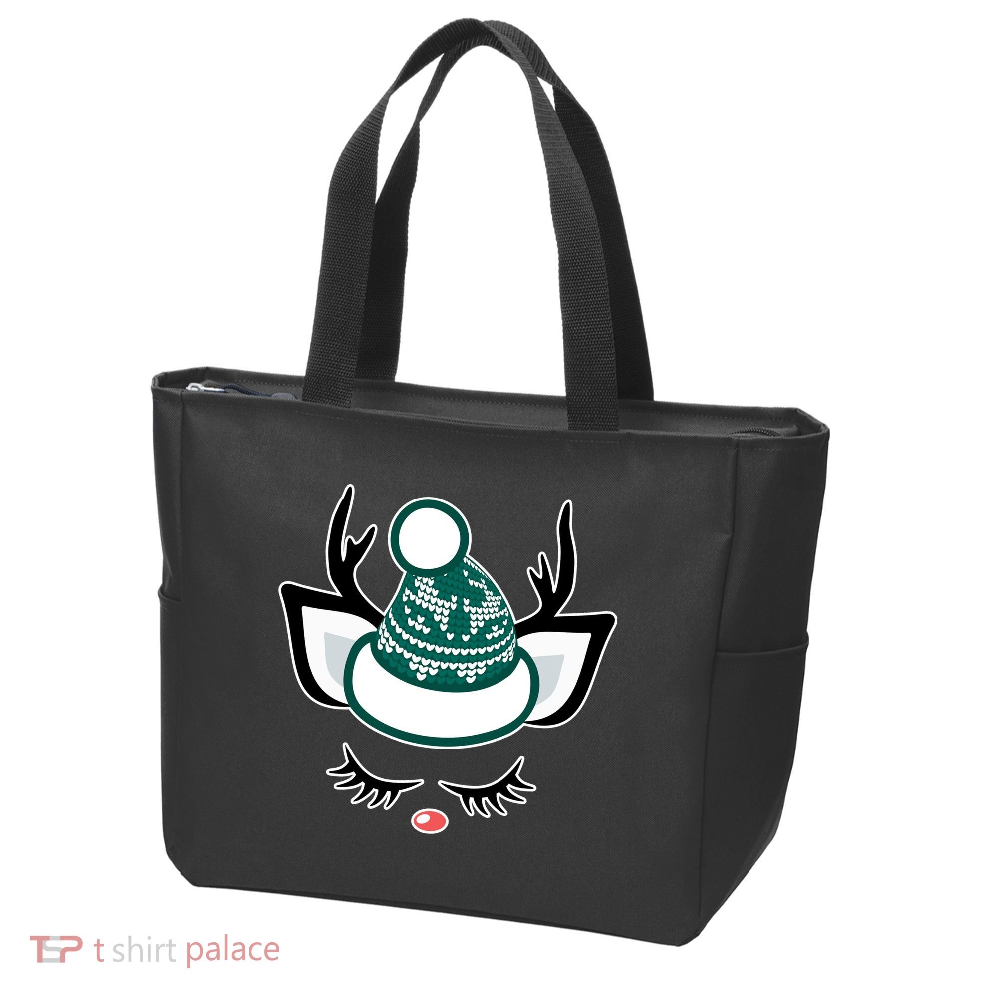 Christmas Unicorn Reindeer Tote Bag