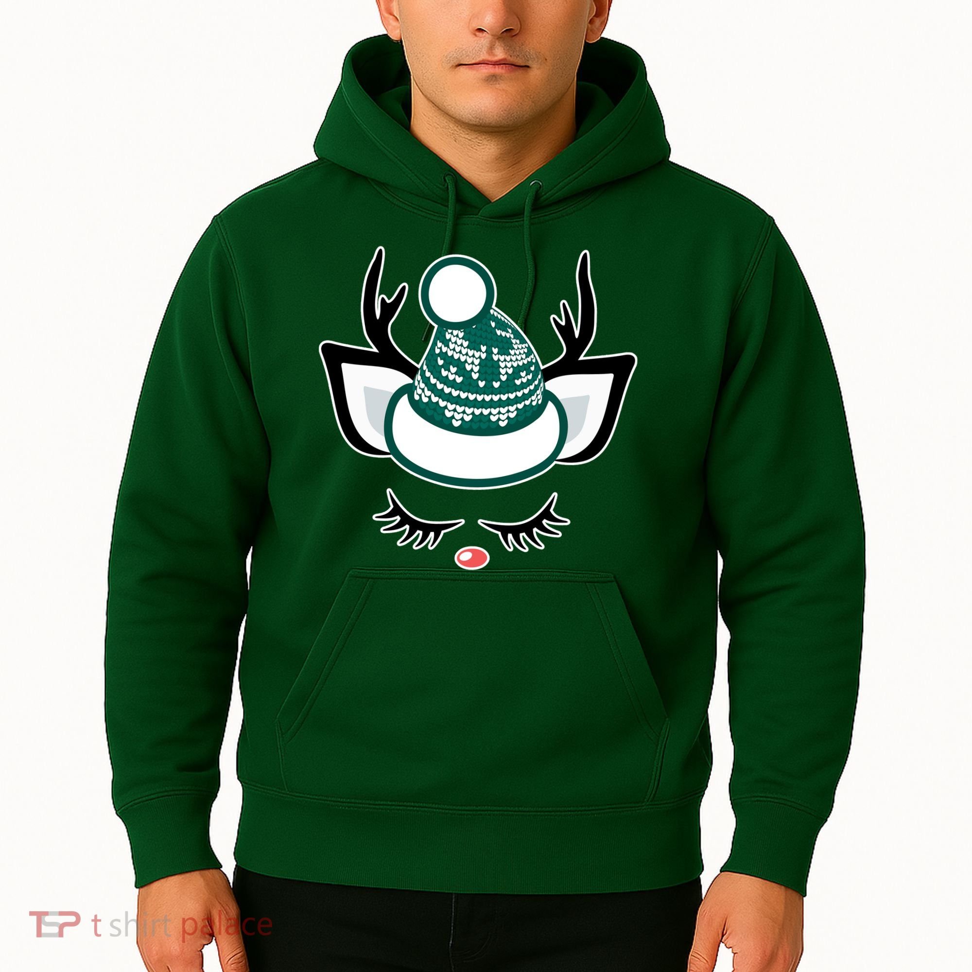Christmas Unicorn Reindeer Hoodie