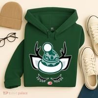 Christmas Unicorn Reindeer Hoodie thumb 4
