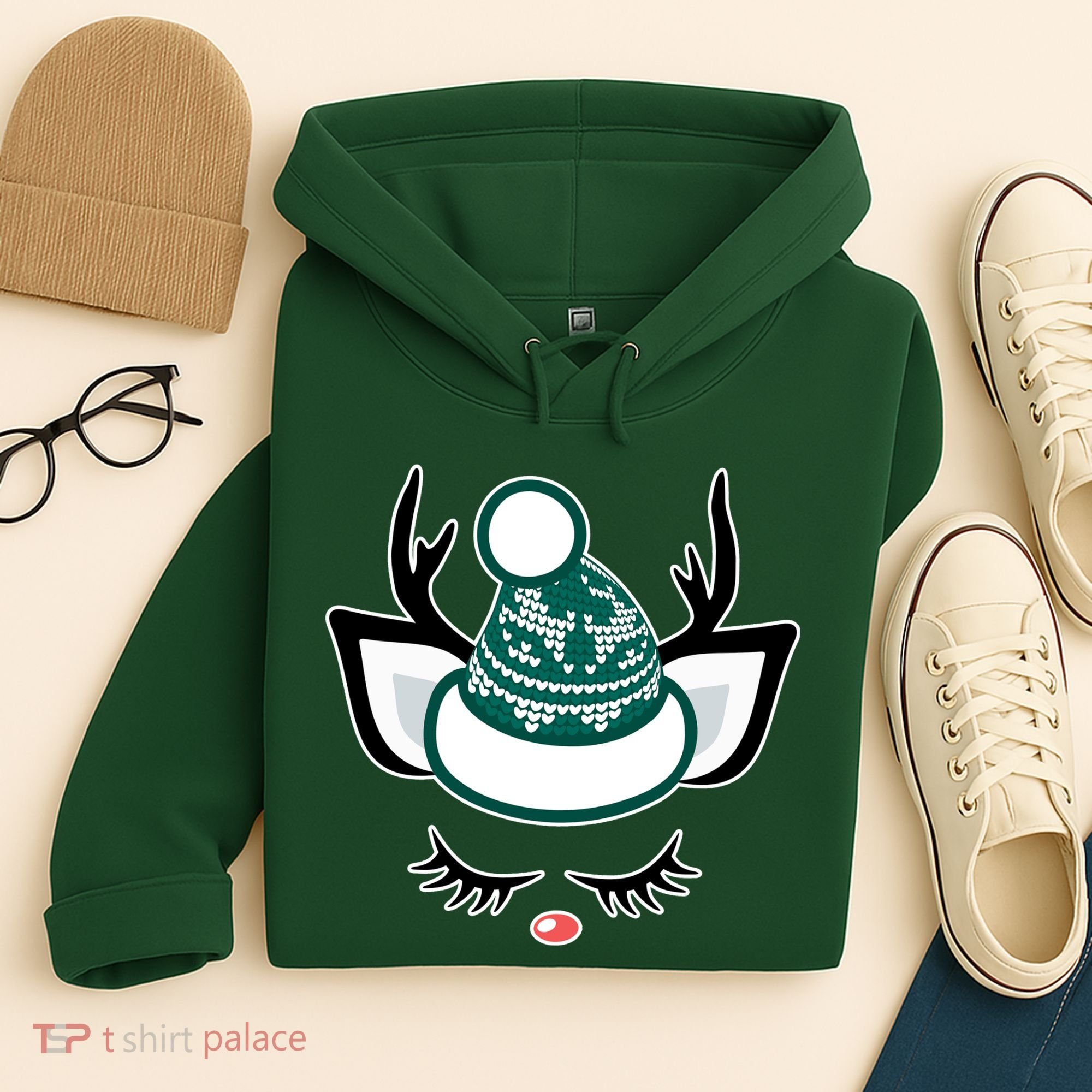 Christmas Unicorn Reindeer Hoodie