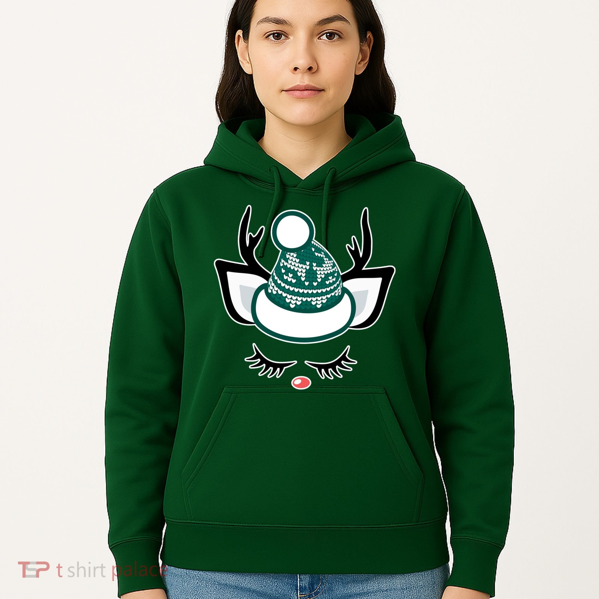 Christmas Unicorn Reindeer Hoodie