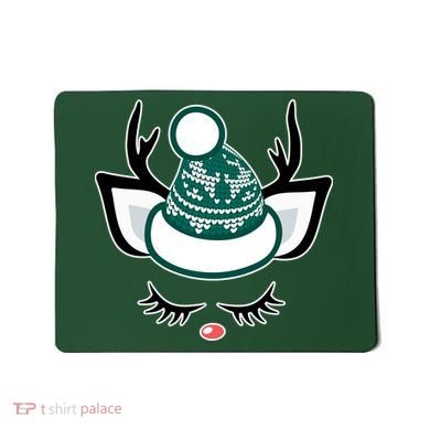 Christmas Unicorn Reindeer Mousepad