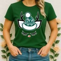Christmas Unicorn Reindeer Women's T-Shirt thumb 2