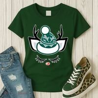 Christmas Unicorn Reindeer Women's T-Shirt thumb 3