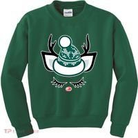Christmas Unicorn Reindeer Kids Sweatshirt thumb 0