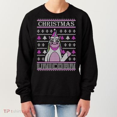Christmas Unicorn Ugly Sweater Women's Sweatshirt