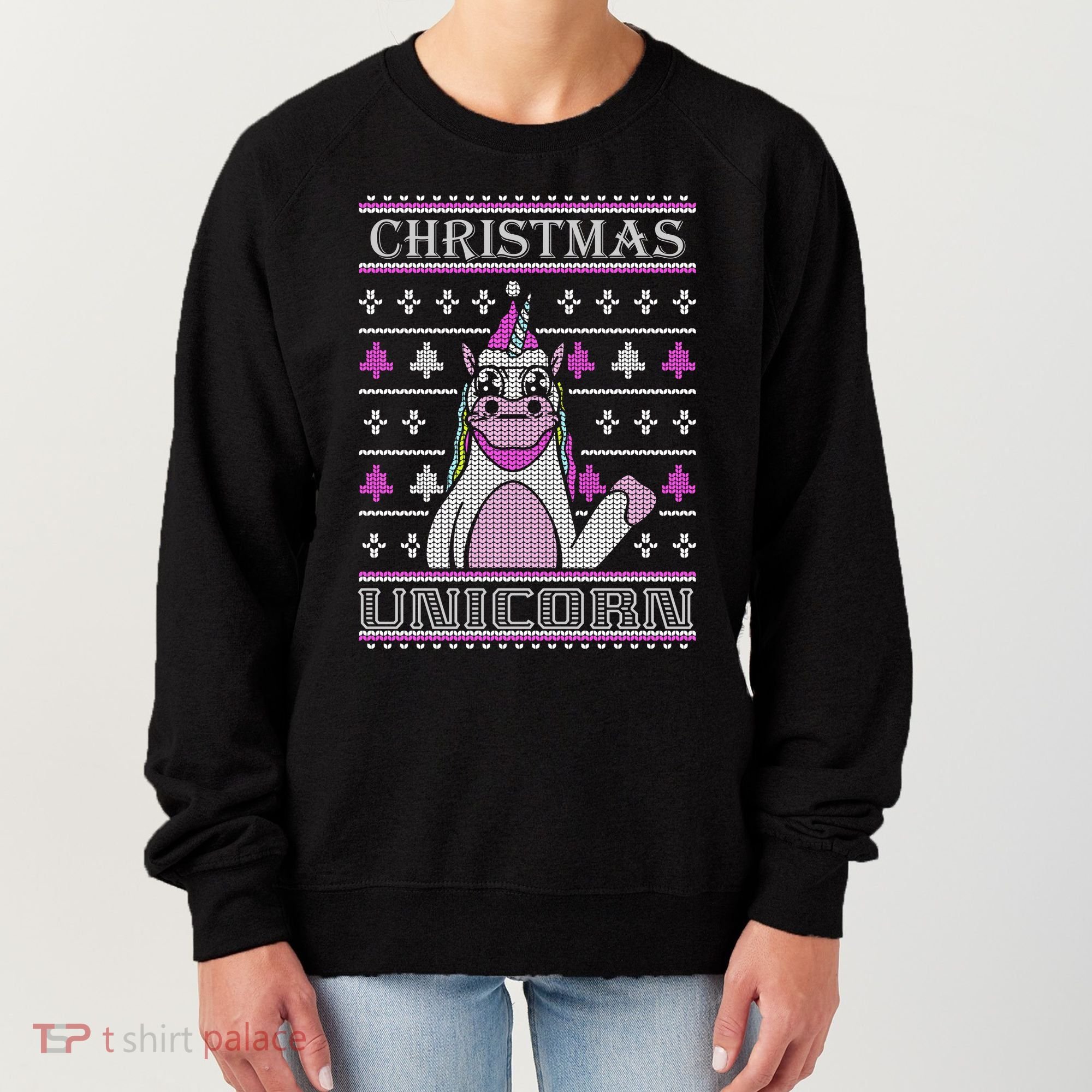 Christmas Unicorn Ugly Sweater Women's Sweatshirt