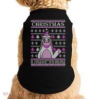 Christmas Unicorn Ugly Sweater Doggie Tank thumb 0