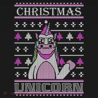 Christmas Unicorn Ugly Sweater Doggie Tank thumb 4