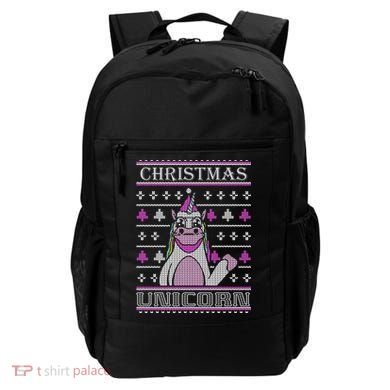 Christmas Unicorn Ugly Sweater Backpack