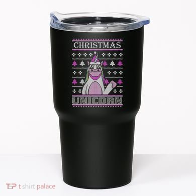 Christmas Unicorn Ugly Sweater Tumbler