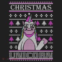 Christmas Unicorn Ugly Sweater Hat thumb 2