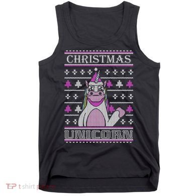 Christmas Unicorn Ugly Sweater Tank Top