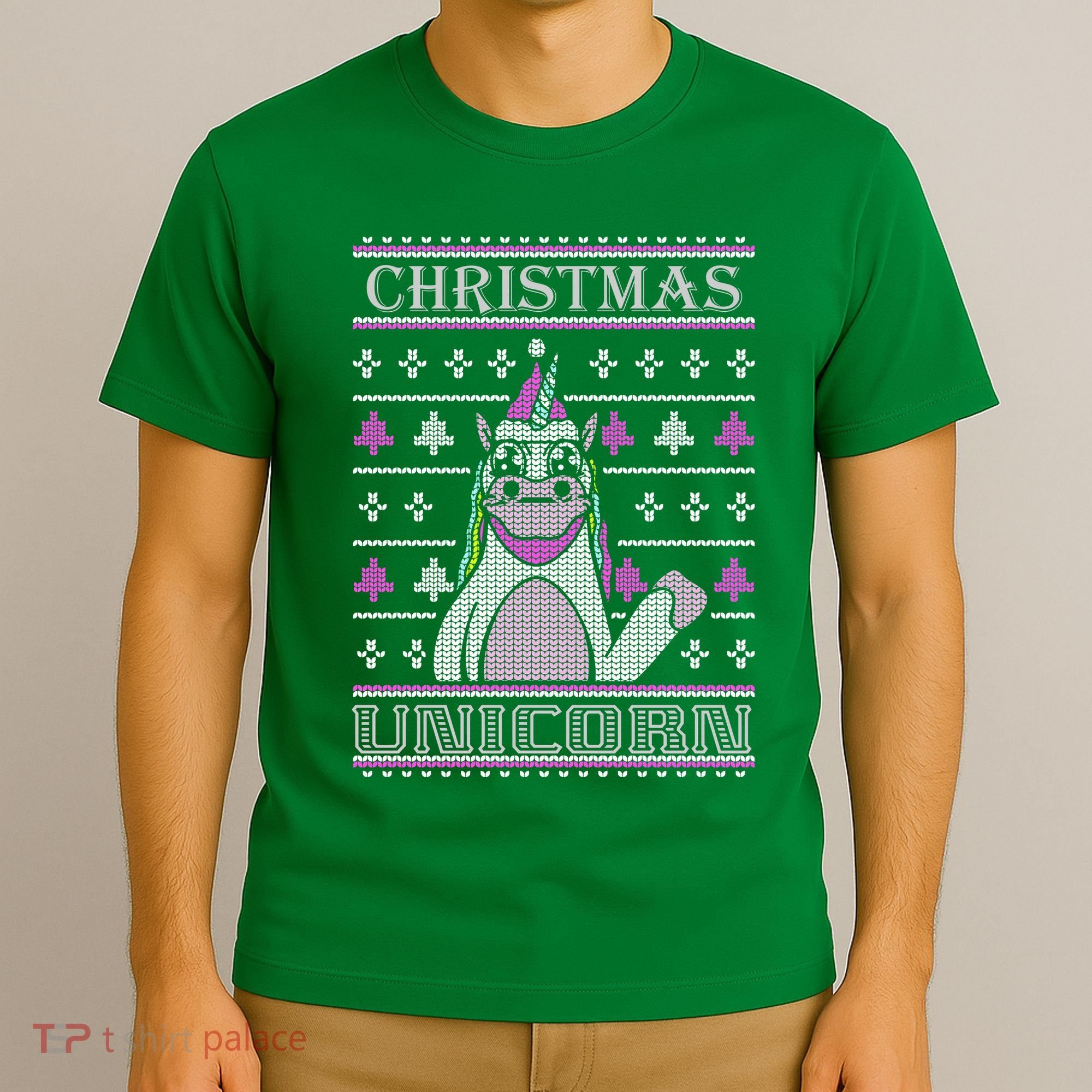 Christmas Unicorn Ugly Sweater T-Shirt