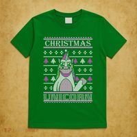 Christmas Unicorn Ugly Sweater T-Shirt thumb 5