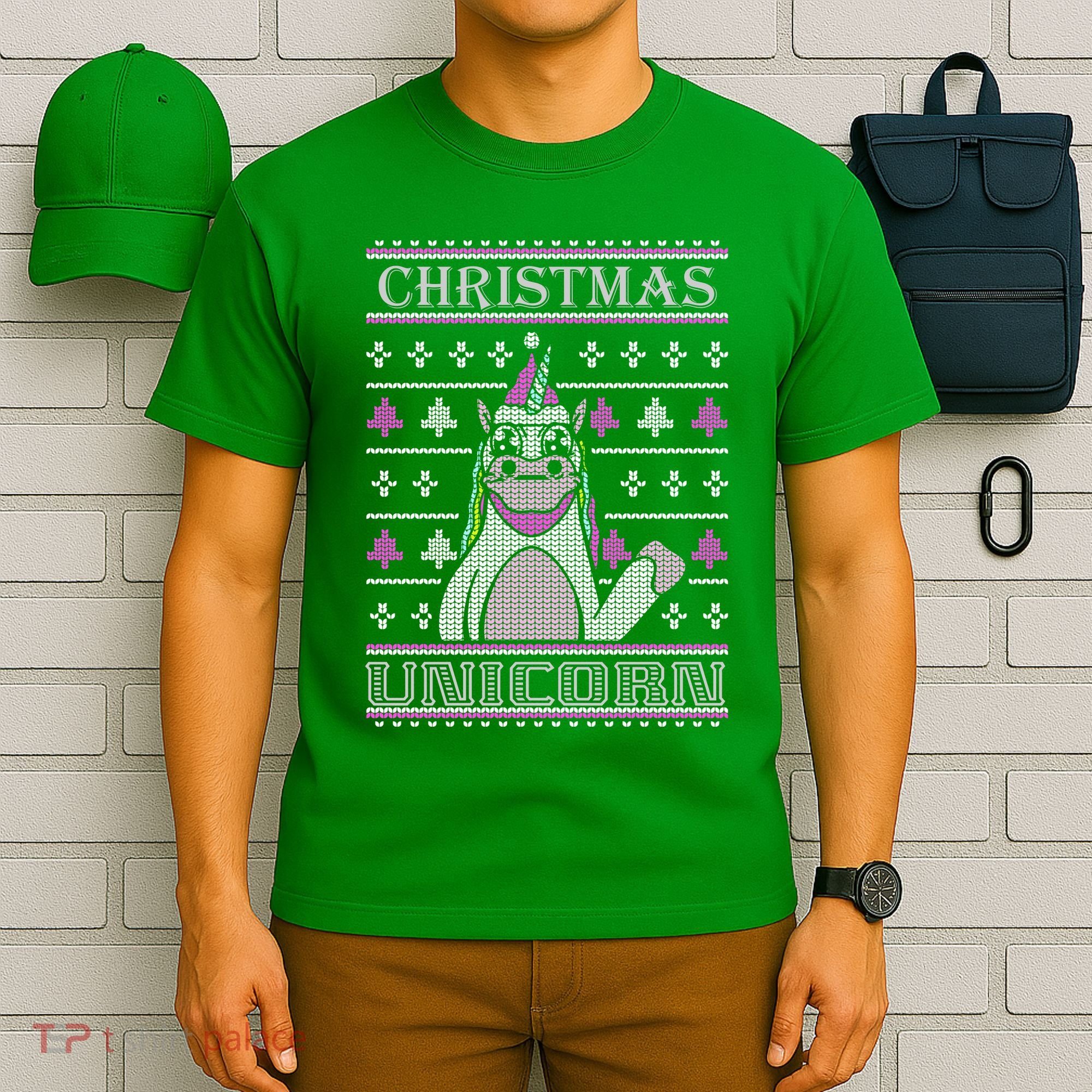 Christmas Unicorn Ugly Sweater T-Shirt