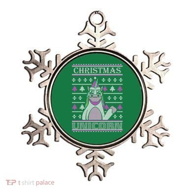 Christmas Unicorn Ugly Sweater Ornament