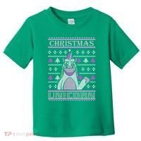 Christmas Unicorn Ugly Sweater Toddler T-Shirt thumb 0
