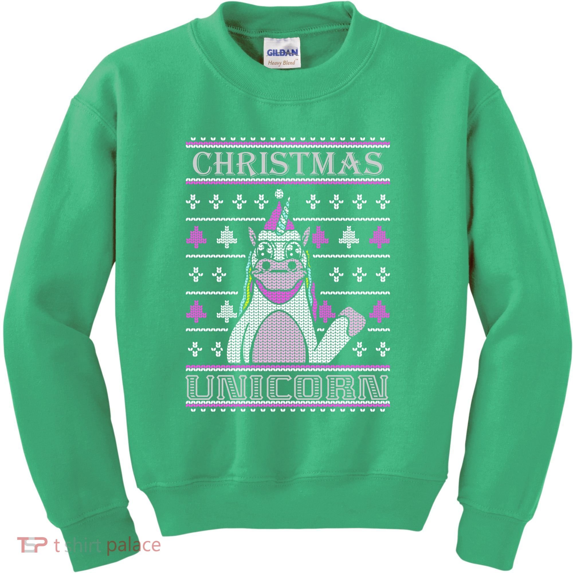Christmas Unicorn Ugly Sweater Kids Sweatshirt