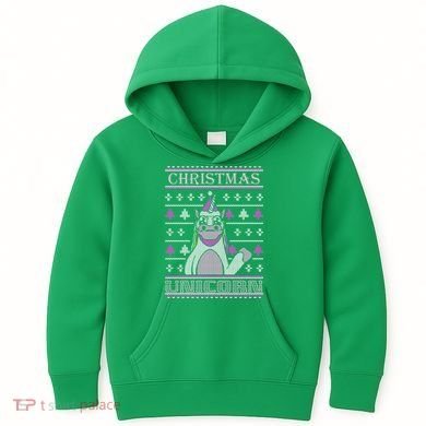 Christmas Unicorn Ugly Sweater Kids Hoodie
