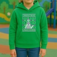 Christmas Unicorn Ugly Sweater Kids Hoodie thumb 3
