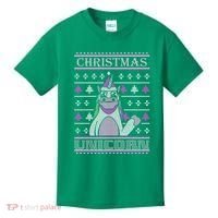 Christmas Unicorn Ugly Sweater Kids T-Shirt thumb 0