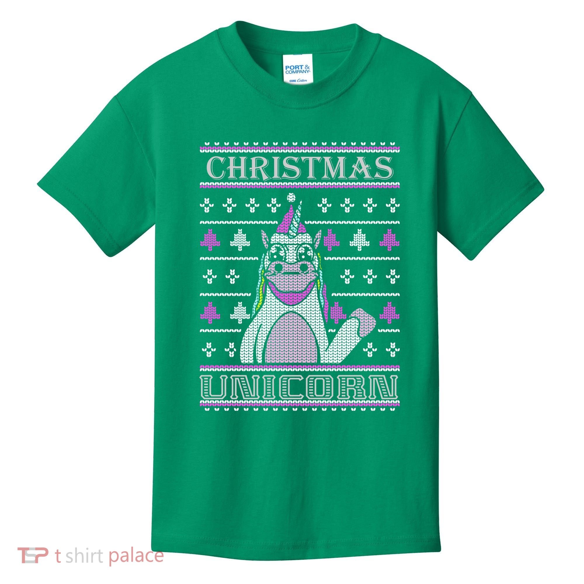 Christmas Unicorn Ugly Sweater Kids T-Shirt