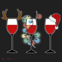 Christmas Wine Party Women's Sweatshirt thumb 2
