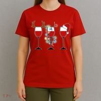 Christmas Wine Party T-Shirt thumb 4