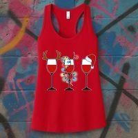 Christmas Wine Party Women's Tank Top thumb 3