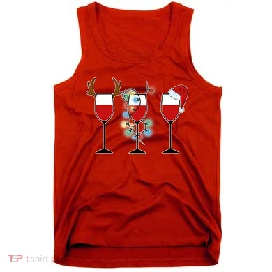 Christmas Wine Party Tank Top