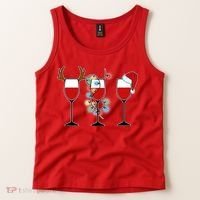 Christmas Wine Party Tank Top thumb 2