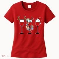 Christmas Wine Party Women's T-Shirt thumb 0