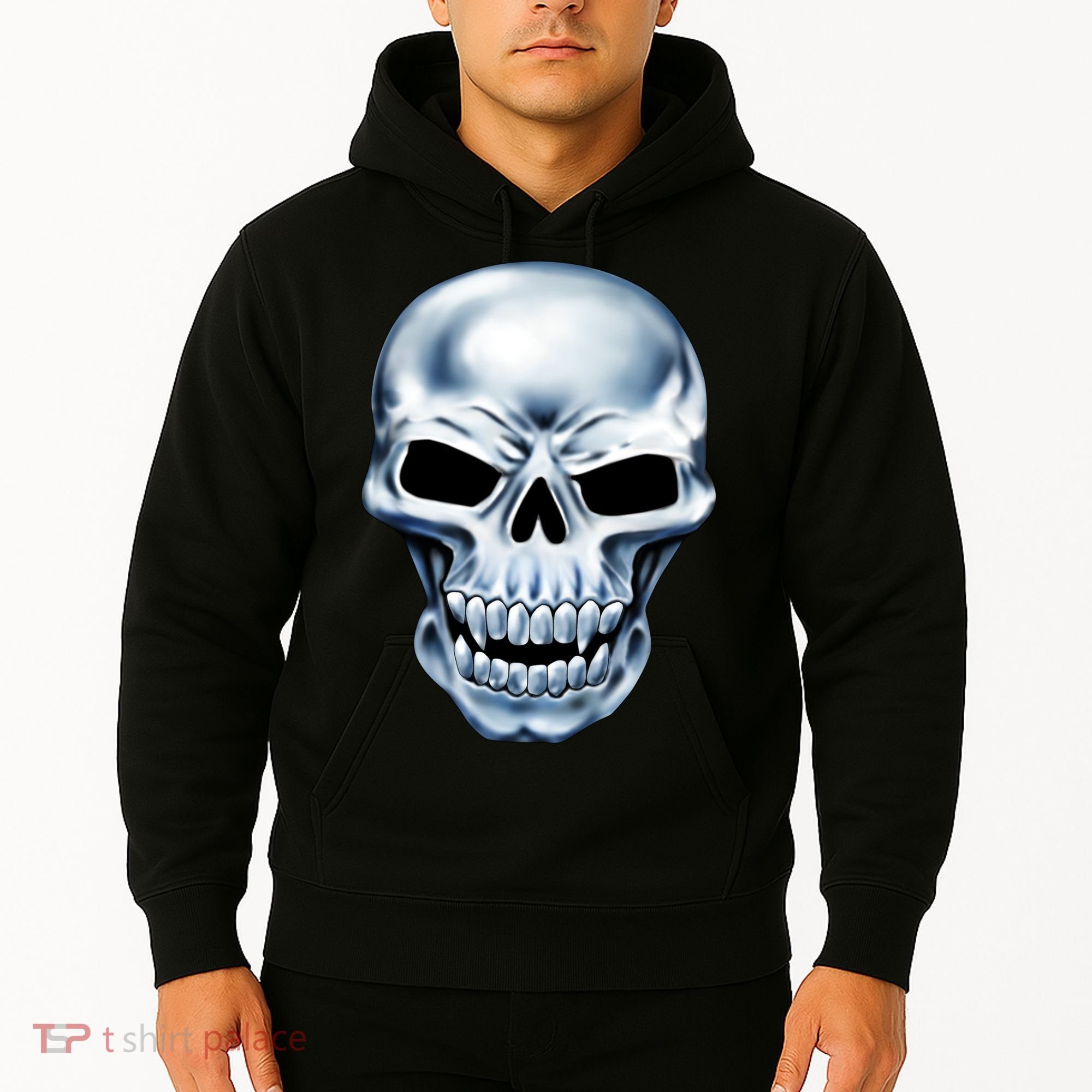 Chrome Skull Hoodie