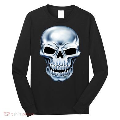 Chrome Skull Long Sleeve Shirt