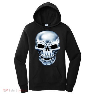 Chrome Skull Women's Hoodie