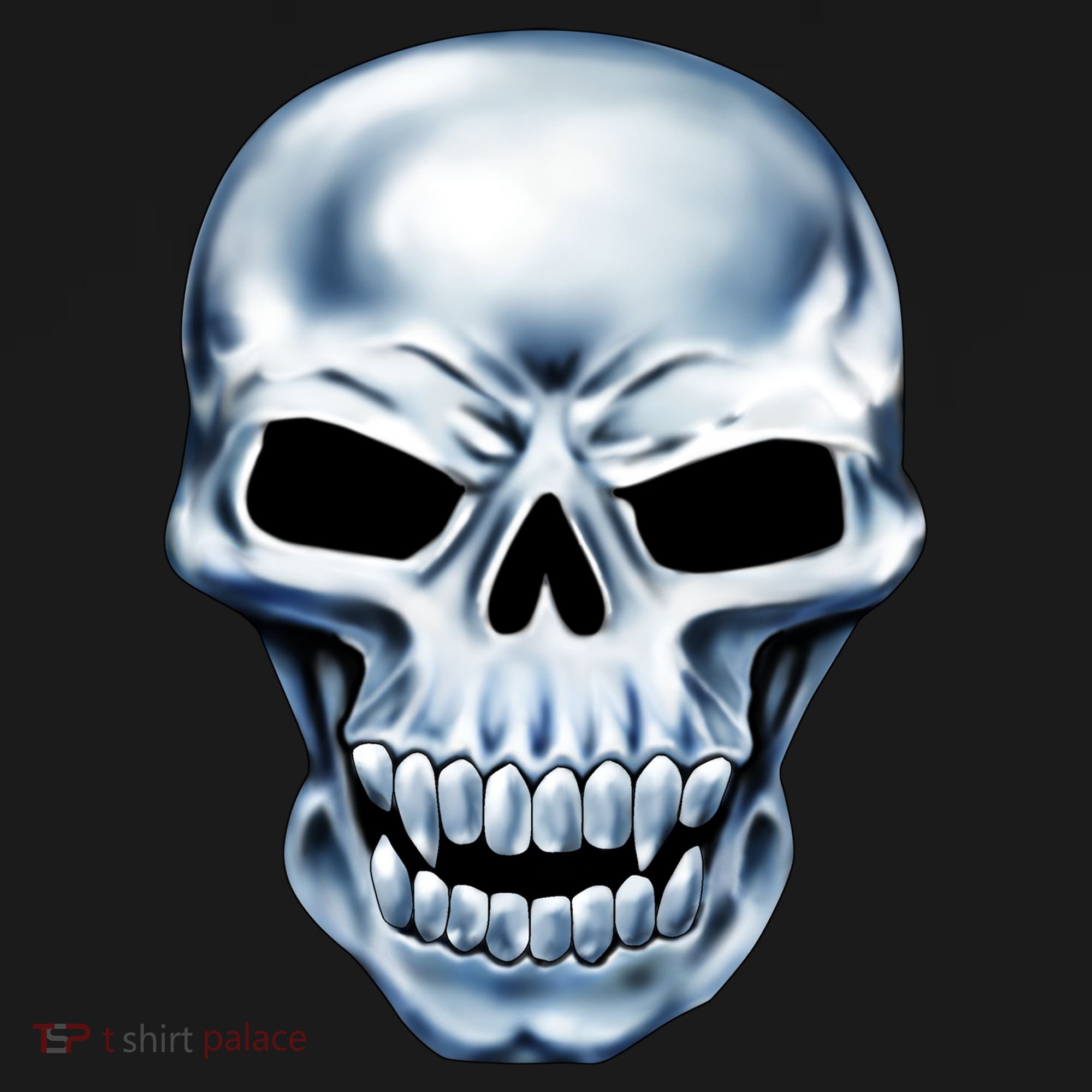 Chrome Skull Mousepad