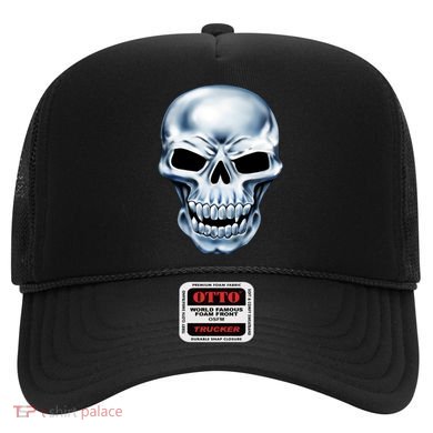 Chrome Skull Hat