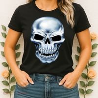 Chrome Skull Women's T-Shirt thumb 2