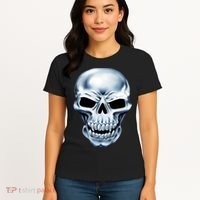 Chrome Skull Women's T-Shirt thumb 4