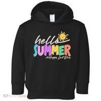 Cute Hello Summer #Happy Last Day Toddler Hoodie thumb 0