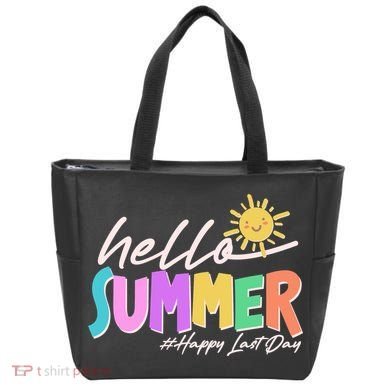 Cute Hello Summer #Happy Last Day Tote Bag