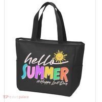 Cute Hello Summer #Happy Last Day Tote Bag thumb 3