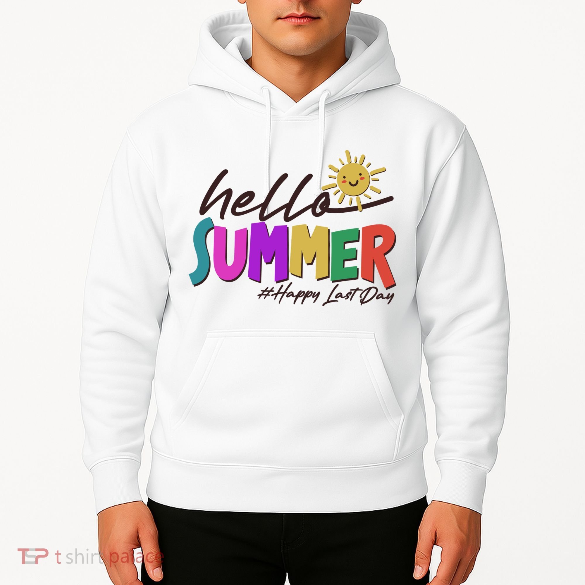 Cute Hello Summer #Happy Last Day Hoodie