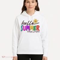 Cute Hello Summer #Happy Last Day Hoodie thumb 5