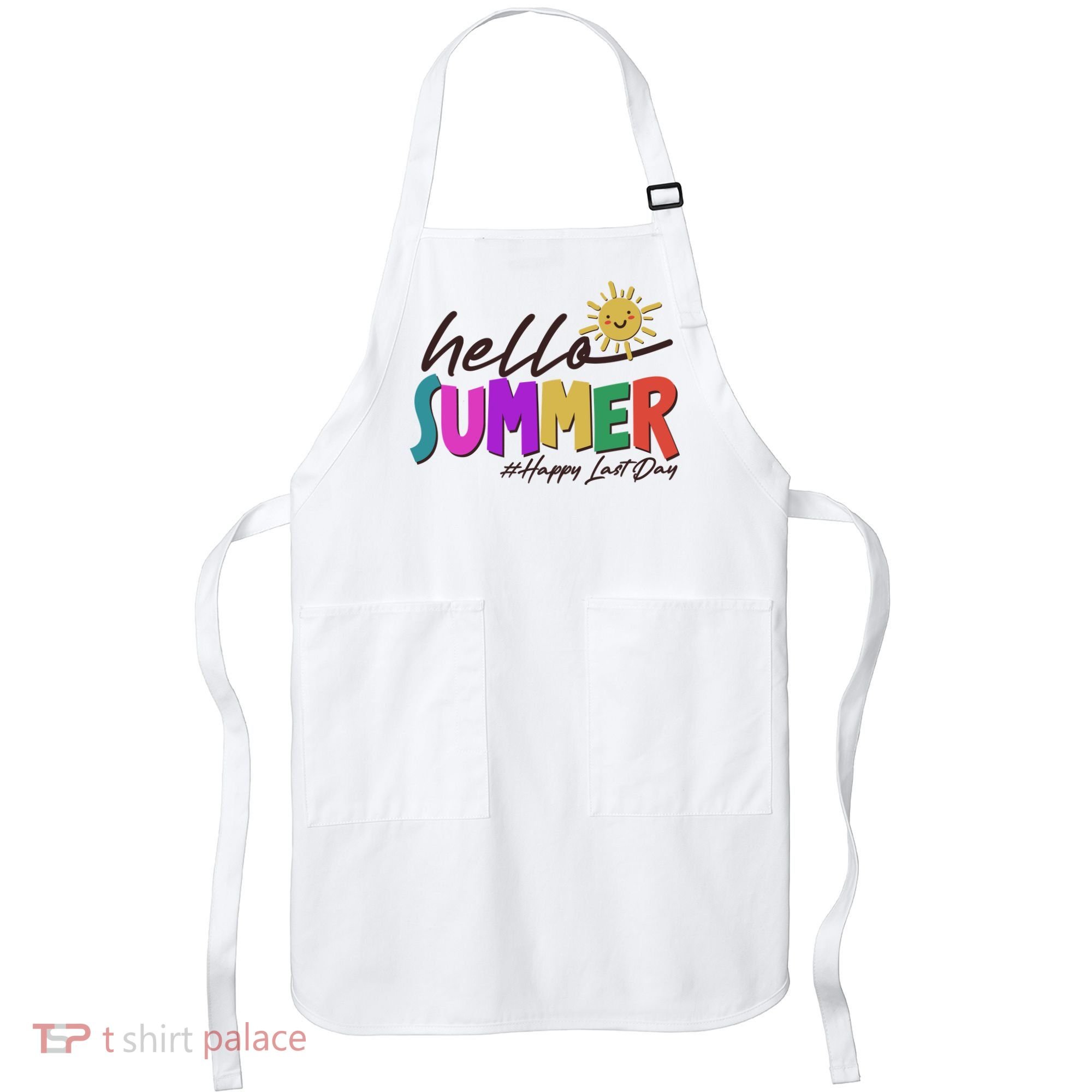 Cute Hello Summer #Happy Last Day Apron
