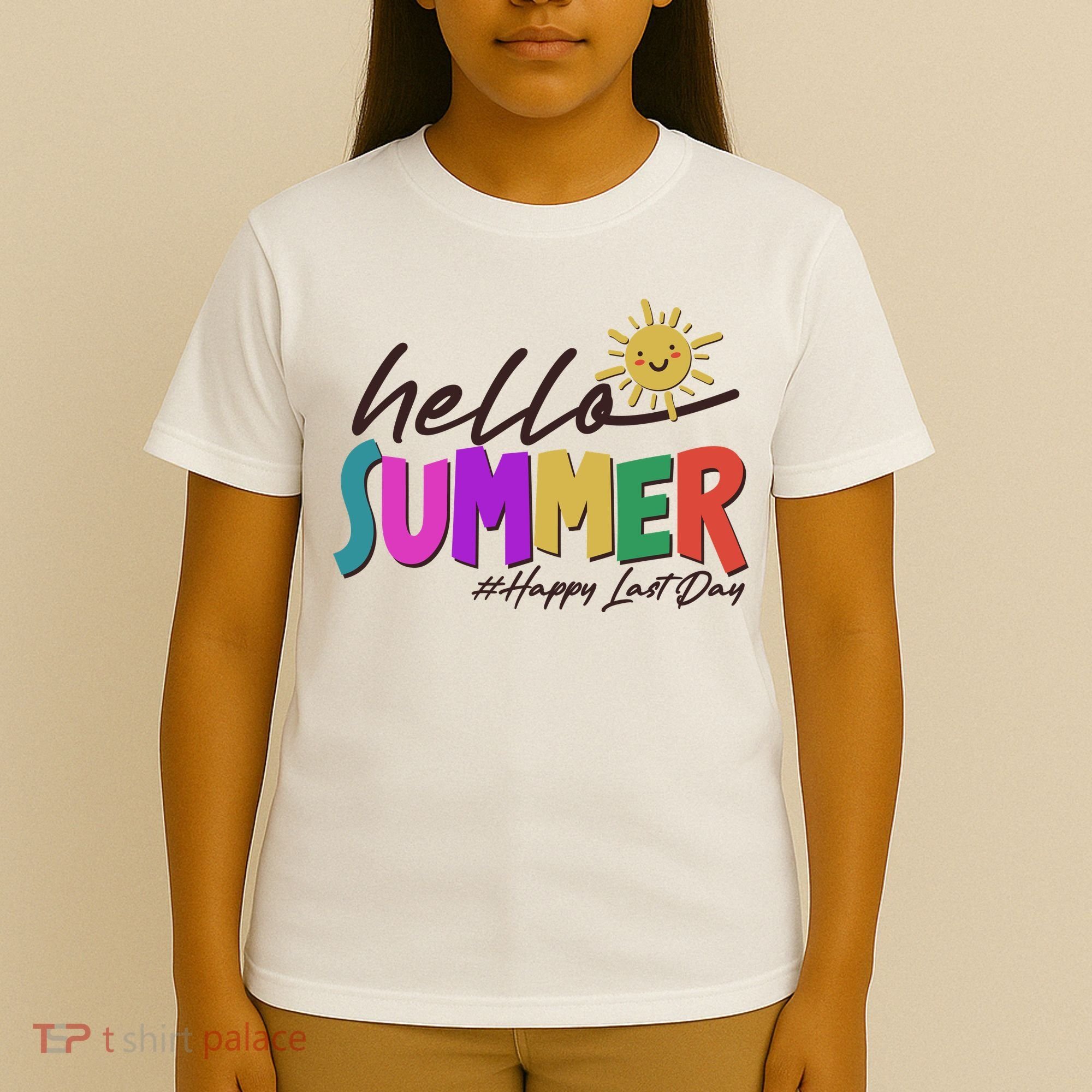 Cute Hello Summer #Happy Last Day T-Shirt
