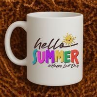 Cute Hello Summer #Happy Last Day Coffee Mug thumb 2