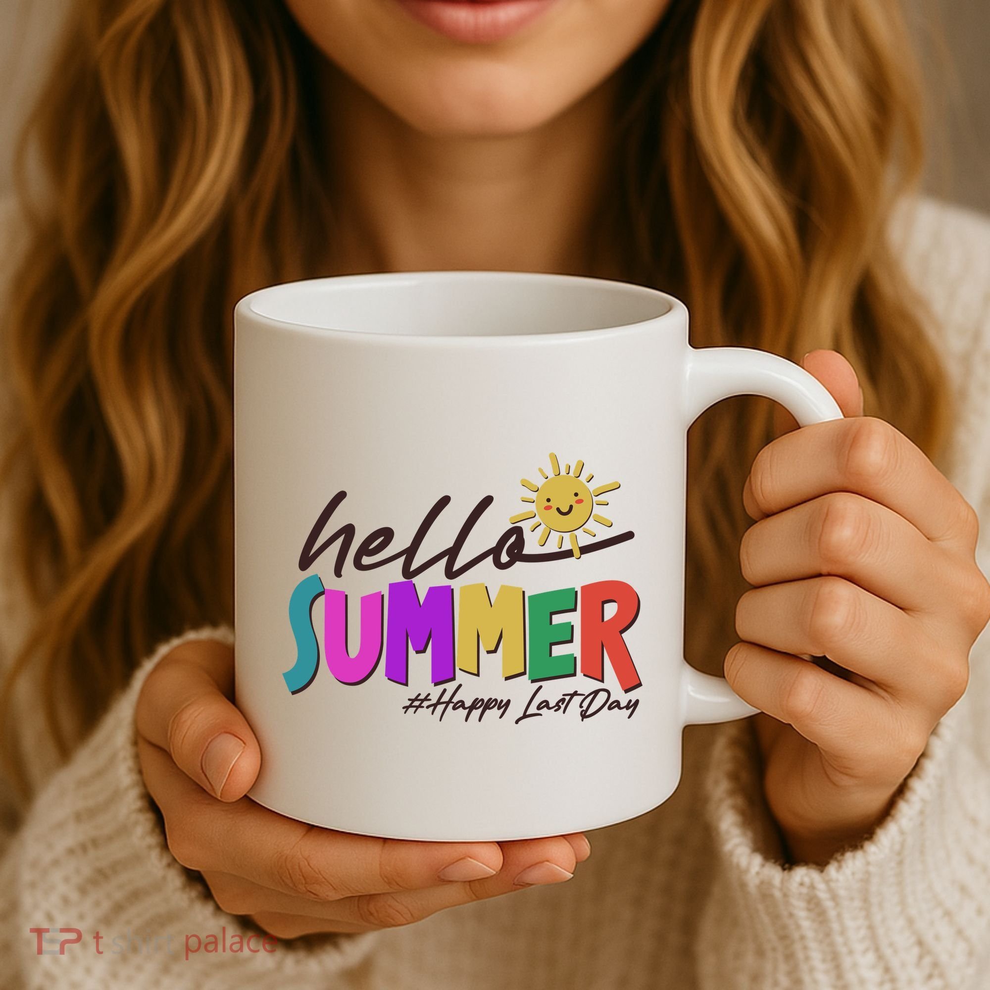 Cute Hello Summer #Happy Last Day Coffee Mug